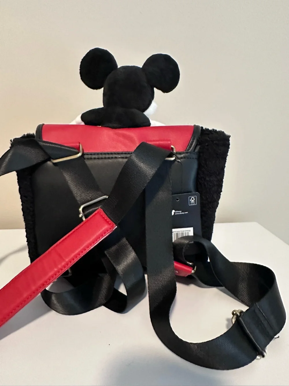Disney Mickey Mouse Plush Backpack NWT